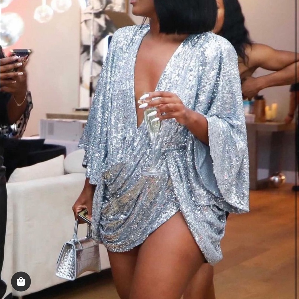 Center of Attention Dress! Sequin Ellae Lisque